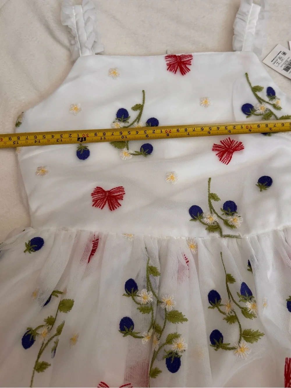 Kensie Girl Sleeveless Beaded Soutache Dress with Tiered Skirt, Size 14